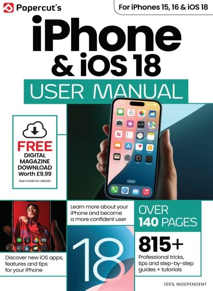 iPhone & iOS 18 User Manual – Spring 2025 Cover