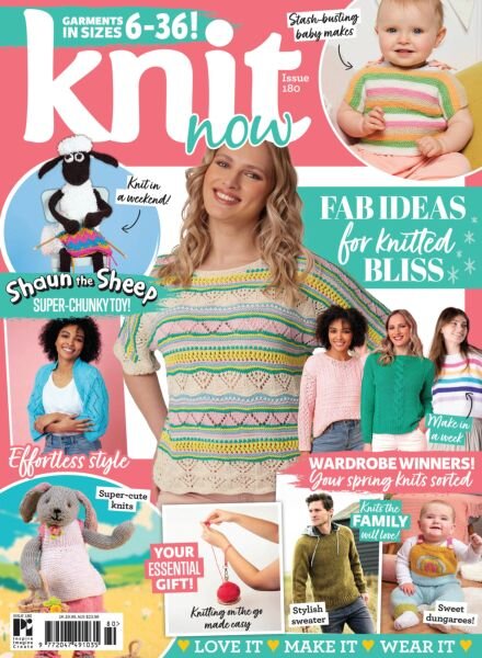 Knit Now – Issue 180 2025 Cover