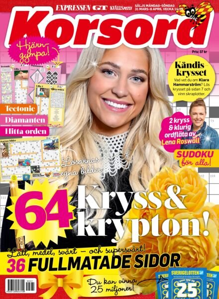 Korsord – 31 Mars 2025 Cover