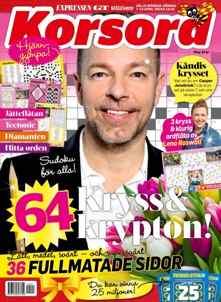 Korsord – 7 April 2025 Cover