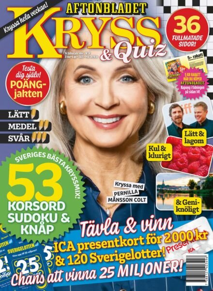 Kryss & Quiz – 31 Mars 2025 Cover