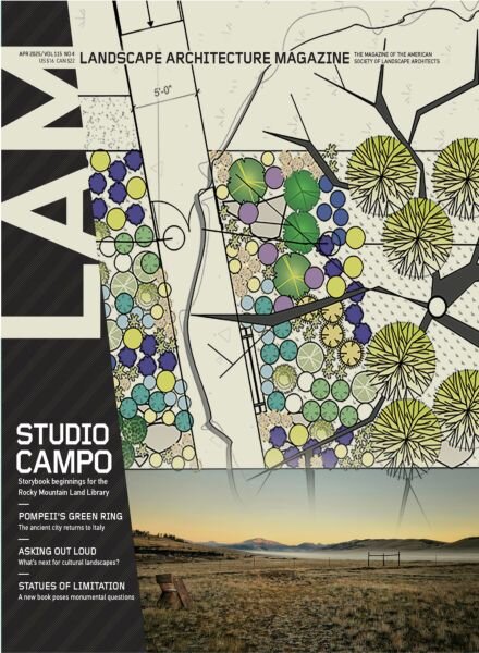 Landscape Architecture Magazine USA – April 2025 Cover