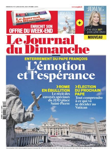Le Journal du dimanche – 27 Avril 2025 Cover