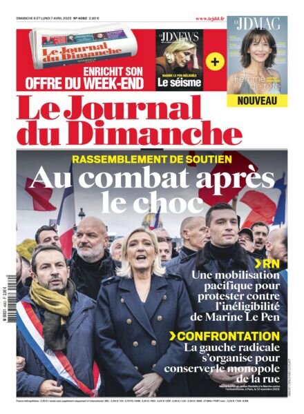 Le Journal du dimanche – 7 Avril 2025 Cover