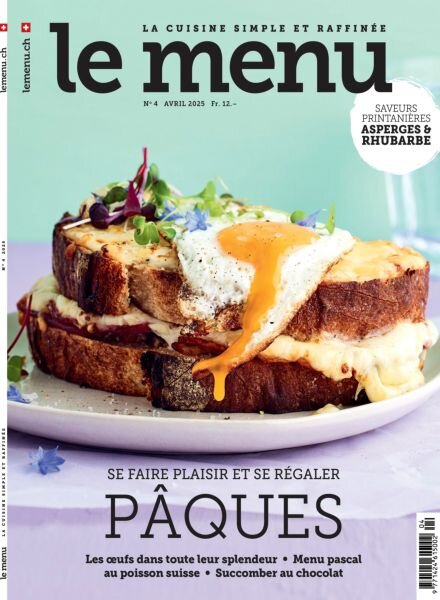 le menu edition francaise – Avril 2025 Cover
