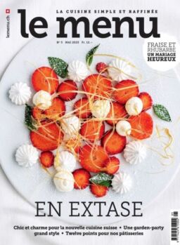 le menu edition francaise – Mai 2025
