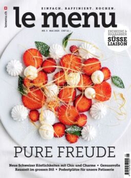 le menu – Mai 2025