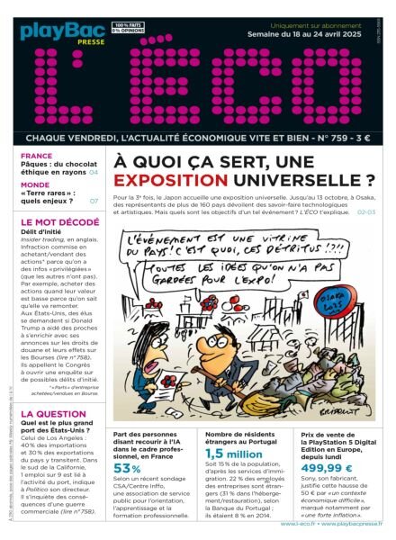 L’eCO – 18 Avril 2025 Cover
