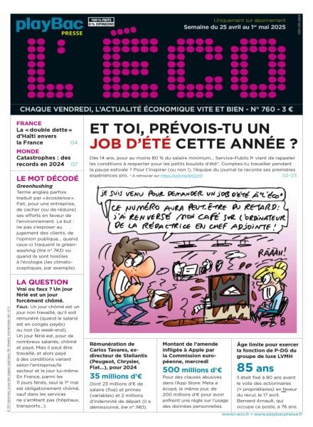 L’eCO – 25 Avril 2025 Cover