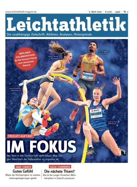 Leichtathletik – 9 April 2025 Cover