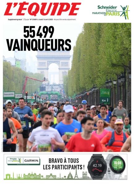 L’Equipe Supplement – 14 Avril 2025 Cover