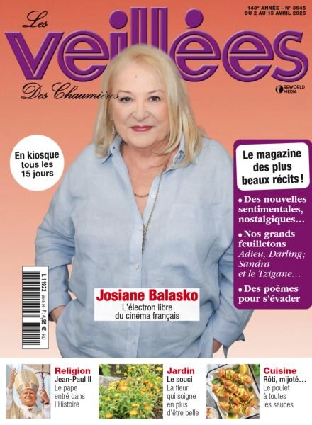 Les Veillees des chaumieres – 2 Avril 2025 Cover