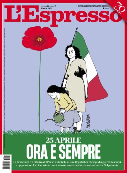L’Espresso – 18 Aprile 2025 Cover