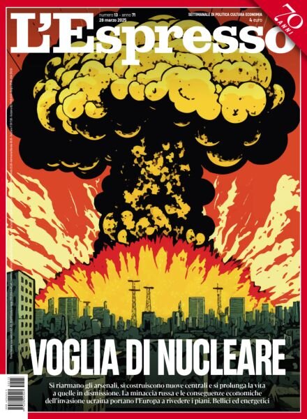 L’Espresso – 28 Marzo 2025 Cover
