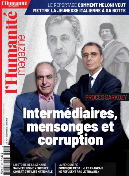 L’Humanite Magazine – 27 Mars 2025 Cover