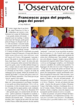 L’Osservatore – 26 Aprile 2025