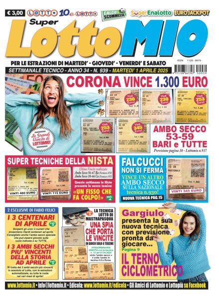 Lottomio del Giovedi – 1 Aprile 2025 Cover