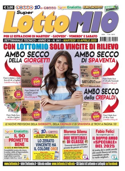 Lottomio del Giovedi – 15 Aprile 2025 Cover