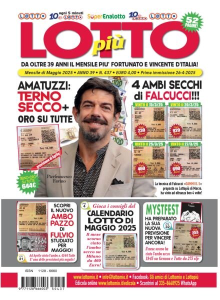 Lottopiu – Maggio 2025 Cover