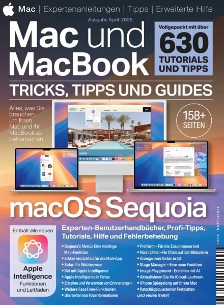 Mac und MacBook Tricks Tipps und Guides – April 2025 Cover