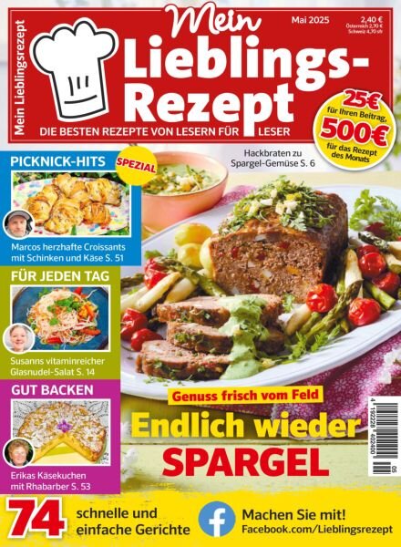Mein Lieblingsrezept – Mai 2025 Cover