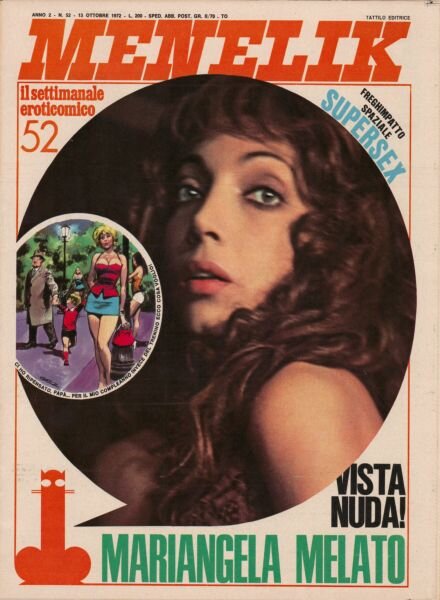 Menelik – N 52 13 Ottobre 1972 Cover