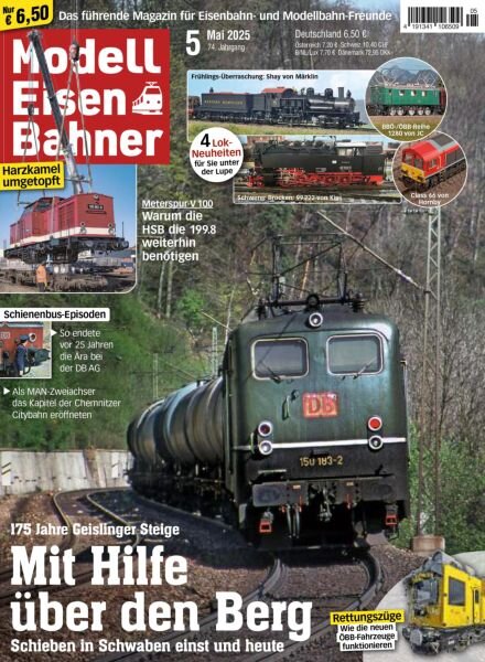 ModellEisenBahner – Mai 2025 Cover