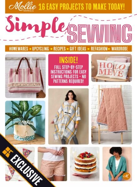 Mollie Makes Presents – Simple Sewing – April 2025 Cover
