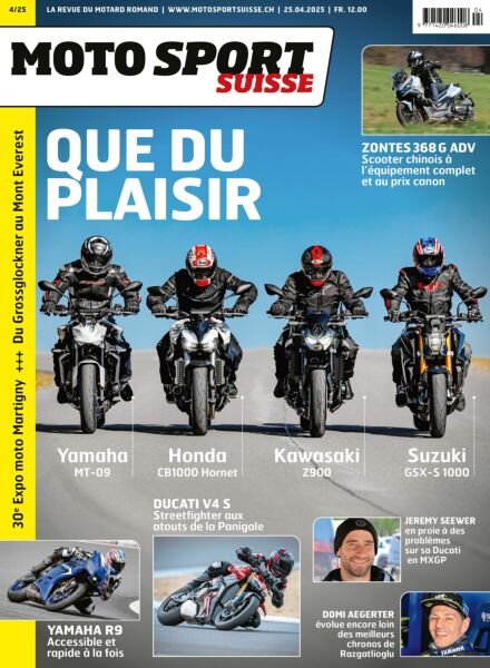 Moto Sport Suisse – Avril 2025 Cover