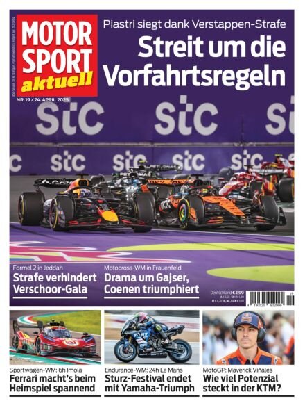 Motorsport aktuell – 23 April 2025 Cover