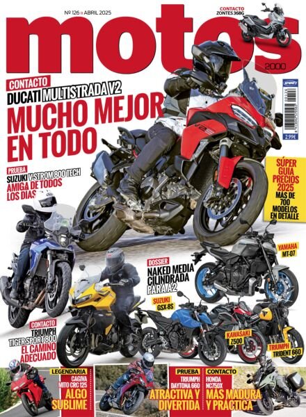 Motos 2000 – Abril 2025 Cover