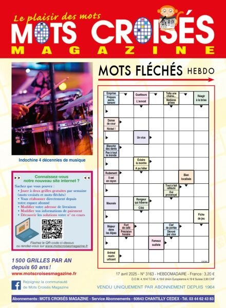 Mots Croises Magazine – 17 Avril 2025 Cover