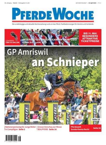 PferdeWoche – 24 April 2025 Cover