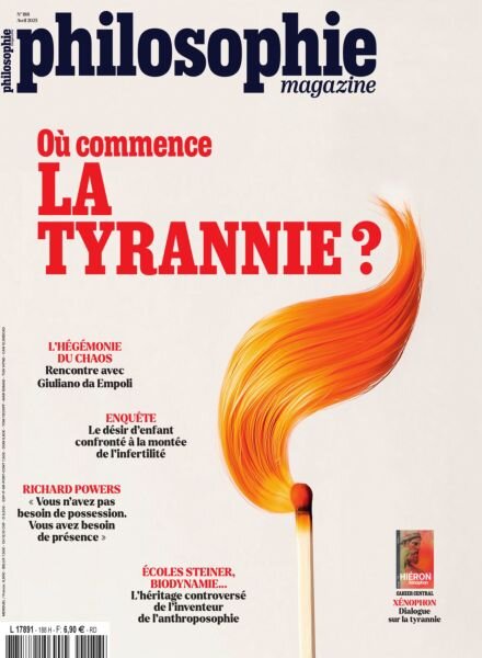 Philosophie Magazine France – Avril 2025 Cover