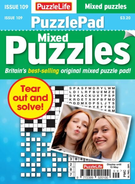 PuzzleLife PuzzlePad Puzzles – April 2025 Cover
