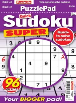 PuzzleLife PuzzlePad Sudoku Super – April 2025