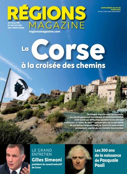 Regions Magazine Supplement Regional – Mars 2025 Cover