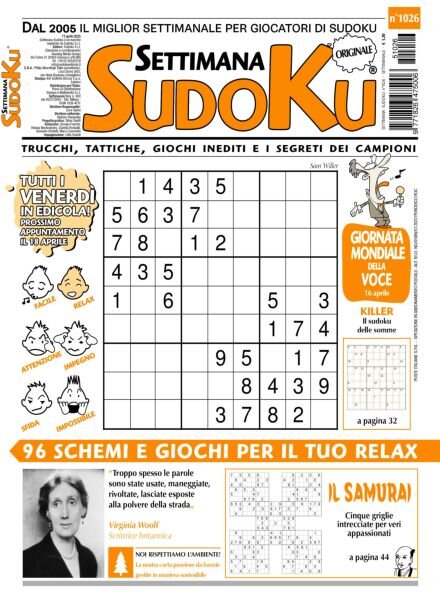 Settimana Sudoku – 11 Aprile 2025 Cover