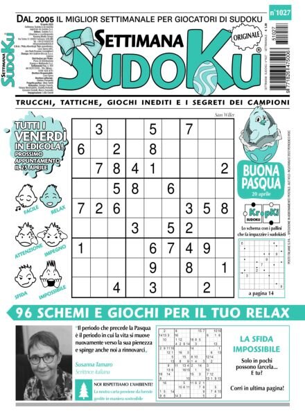 Settimana Sudoku – 18 Aprile 2025 Cover