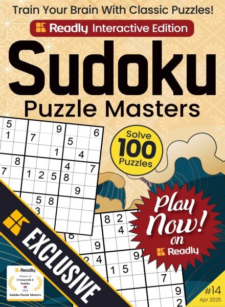 Sudoku Puzzle Masters – April 2025 Cover