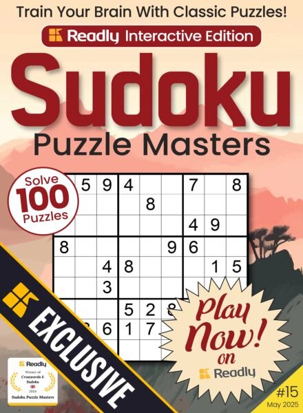 Sudoku Puzzle Masters – May 2025 Cover
