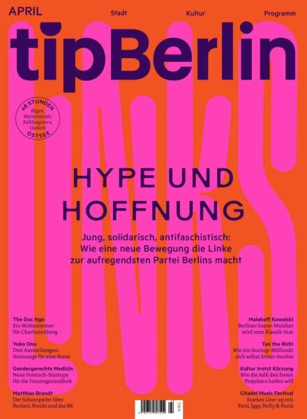 tip Berlin – April 2025 Cover