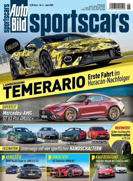 Auto Bild Sportscars – Juni 2025 Cover