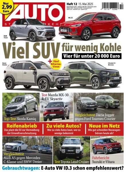 Auto Strassenverkehr – 14 Mai 2025 Cover