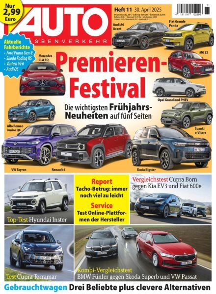 Auto Strassenverkehr – 29 April 2025 Cover