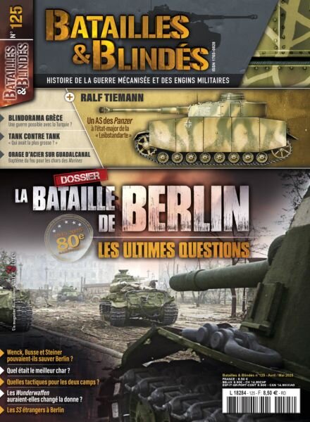 Batailles & Blindes – Avril-Mai 2025 Cover