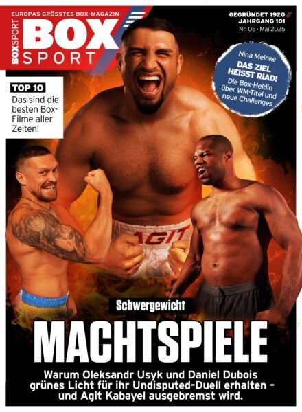 BoxSport – Mai 2025 Cover