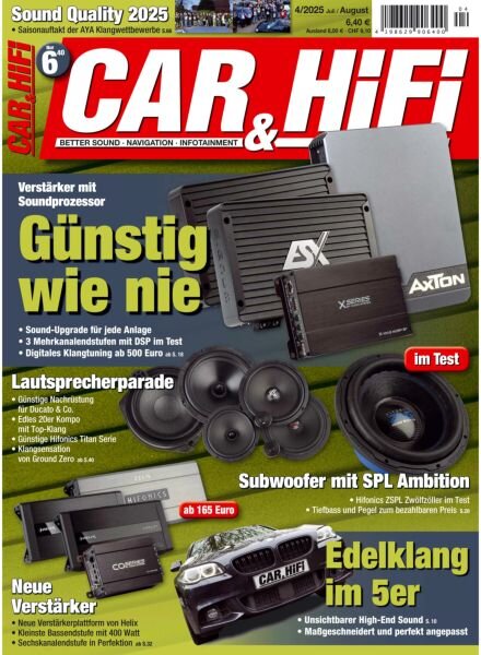 Car & Hifi – Juli-August 2025 Cover