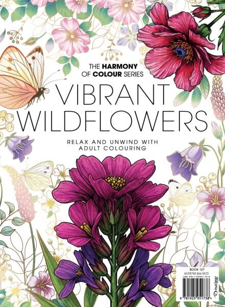 Colouring Book – Vibrant Wildflowers 2025 Cover