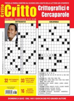 Crittografici & Carcaparole – Giugno-Luglio 2025